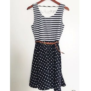 MODCLOTH Stripes and dots dress