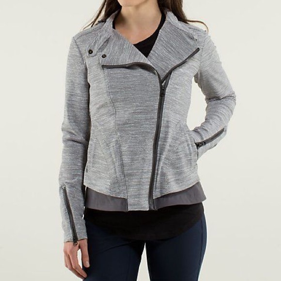 Grey and black Lululemon bust a move jacket