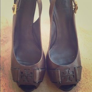 Tory Burch brown heels