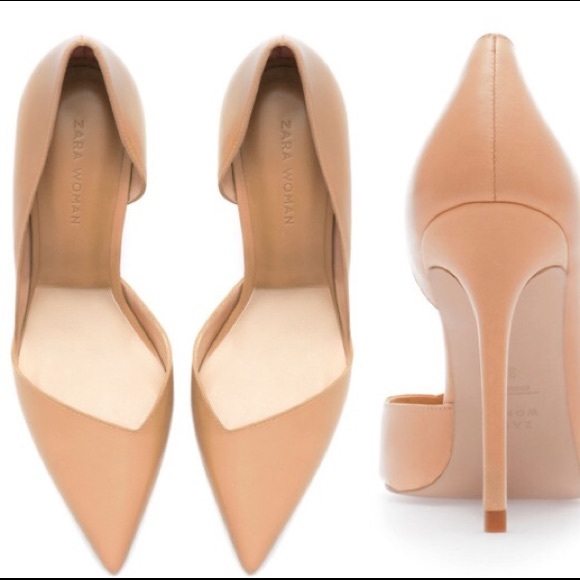 Zara nude pumps
