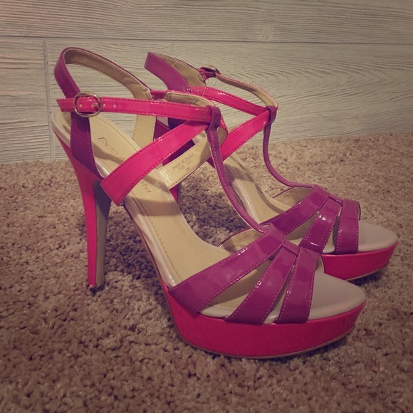 Pink Strappy Pumps