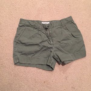 Olive green shorts