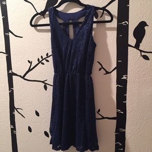 Navy lace dress