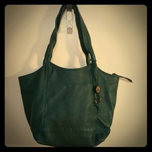 Leather shoulder bag