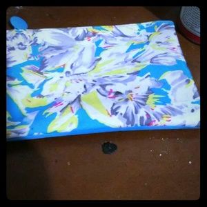Floral makeup bag