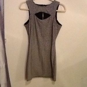 Dotty body con dress