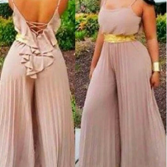 Strap Design Loose Ankle Length Jumpsuit