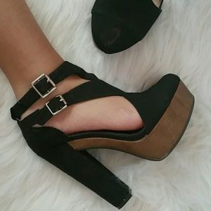 Peeptoe Heeled Booties + Dress Bundled