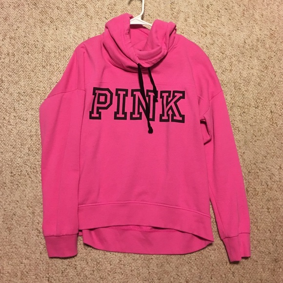 VS Pink cowl neck hoodie