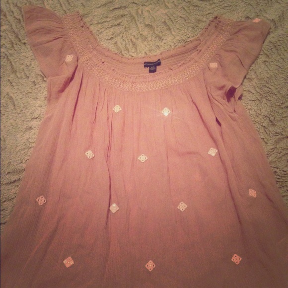 Boho style American eagle top 🌻