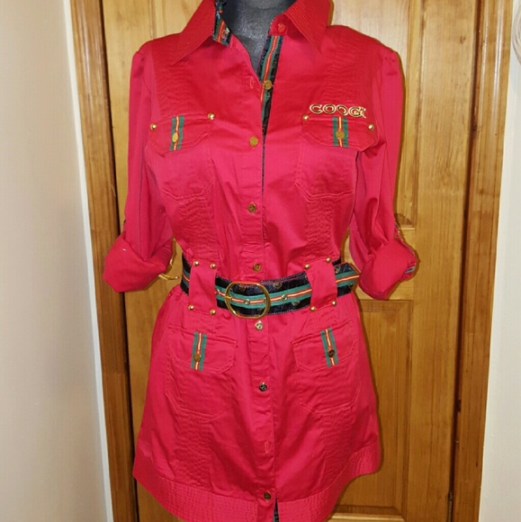 Red black checkered coogi dress Red black checkered coogi dress