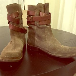 Frye Shirley Strappy short boot.