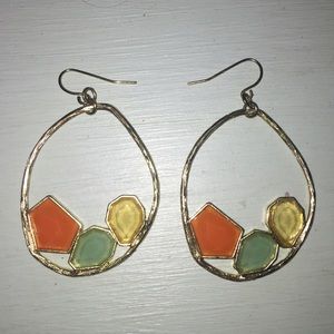 Boutique Colorful Drop Earrings.