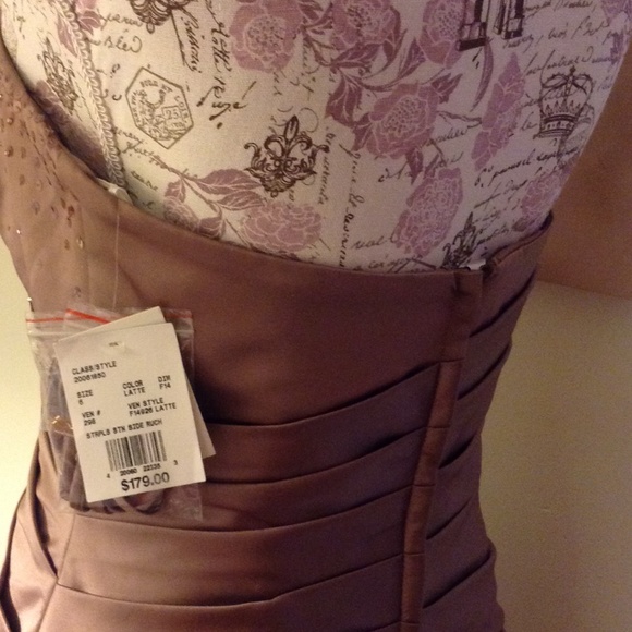 David's Bridal Bridesmaid Evening Gown Dress 6 NWT - Picture 3 of 4