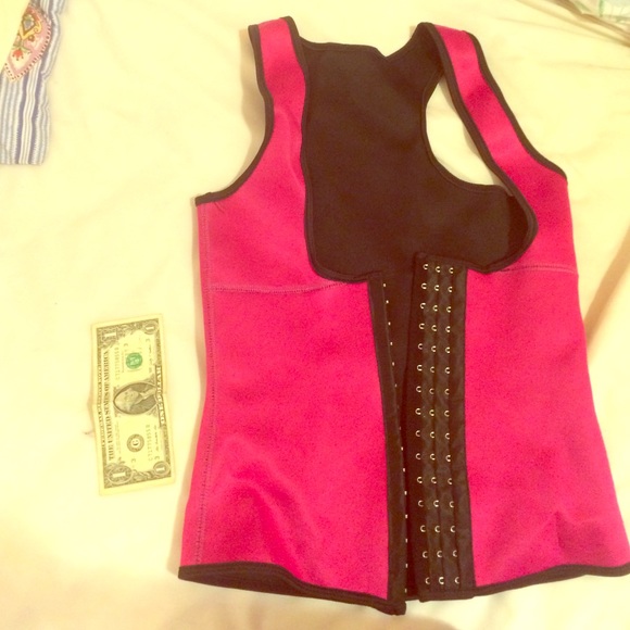 Pink waist cincher trainer corset M