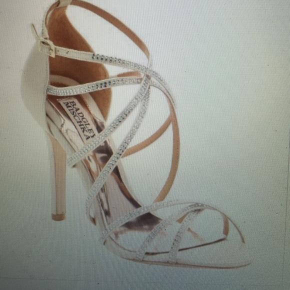 Crystal embellished evening sandals