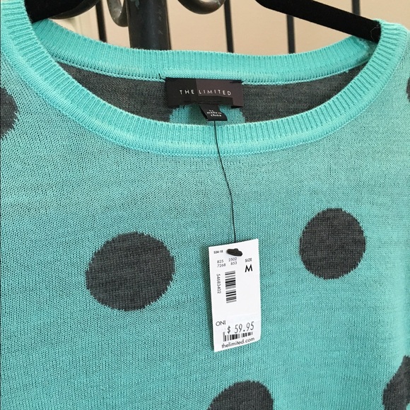 NWT The Limited | polka dot sweater - Picture 3 of 4
