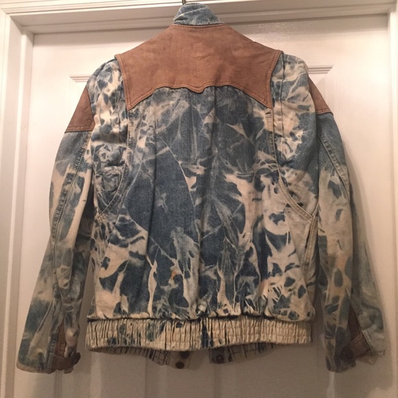 Acid Wash/Leather "Street Wear by Jeffrey Alan" - Picture 4 of 4