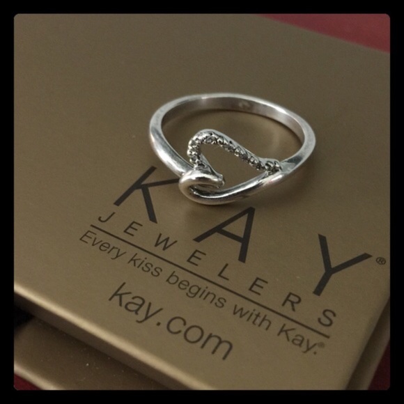 Kay Jewler Diamond infinity Heart Ring - Picture 2 of 4