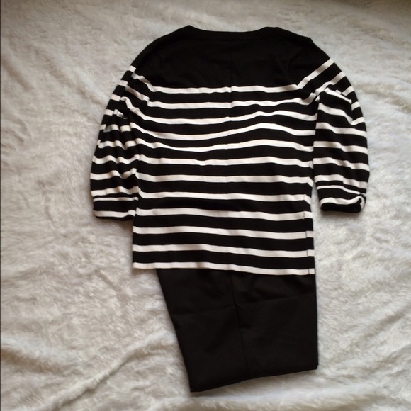 Stripe spring sweater button front - Picture 2 of 2