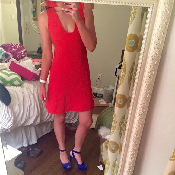 T by Alexander Wang Crepe Plunge Dress - Picture 4 of 4