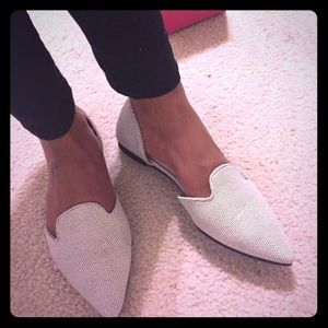 Speckled Black and White Flats