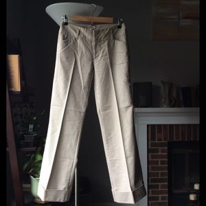 Old navy white and tan striped wide leg pants
