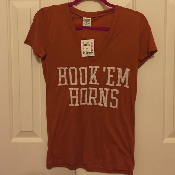 VS Pink University of Texas v- neck