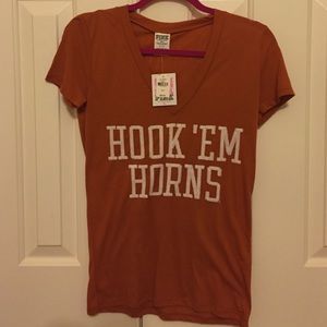VS Pink University of Texas v- neck