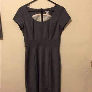 Structured gray sheath dress by H&M.