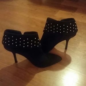 Studded Nine West ankle booties