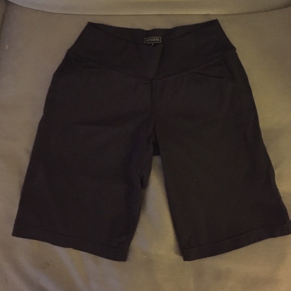 Black athletic shorts