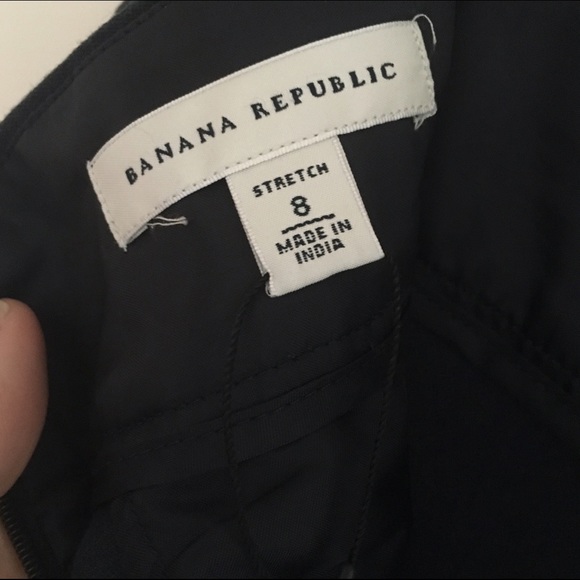Banana Republic navy work skirt 8 - Picture 4 of 5