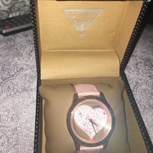 Guess diamond heart watch