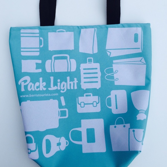 BarrisTourista Travel Store Handbags - Pack Light Tote Bag