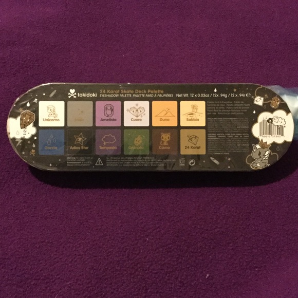 TOKIDOKI 24 KARAT SKATE DECK PALETTE - Picture 2 of 4