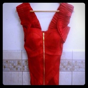 Cute, Red Corset-like top