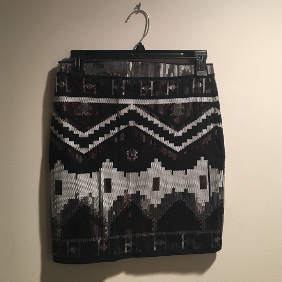 Express sequin skirt Black - Picture 2 of 3