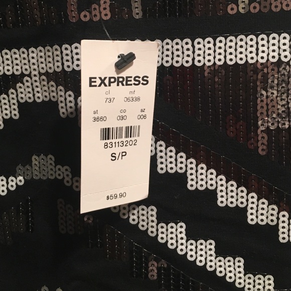 Express sequin skirt Black - Picture 3 of 3