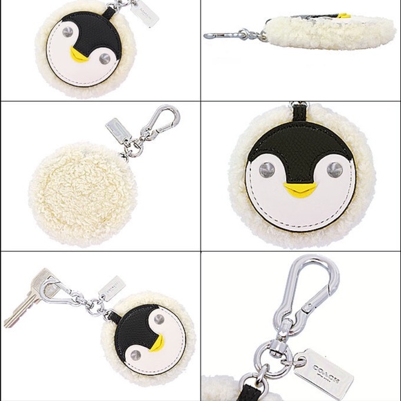 NWT Coach Leather Penguin Keyfob - Picture 4 of 4