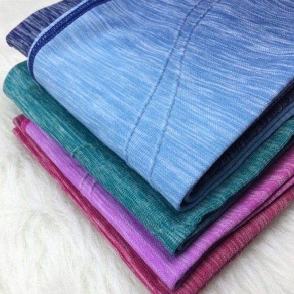 PINK ombré yoga capri active workout pants - Picture 4 of 4