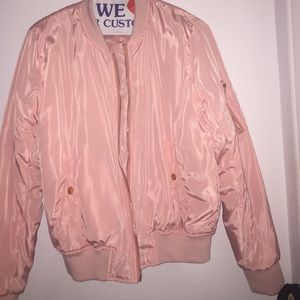 Pink bomber jacket
