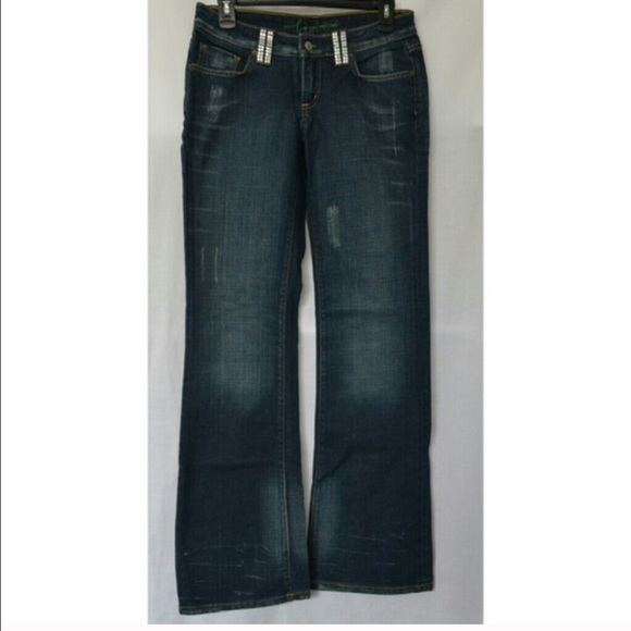 🚨SOLD🚨BeBe Rhinestone Jeans💕 - Picture 2 of 4