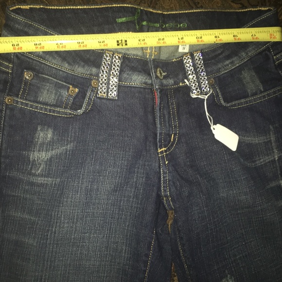 🚨SOLD🚨BeBe Rhinestone Jeans💕 - Picture 4 of 4