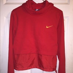 nike red hoodie