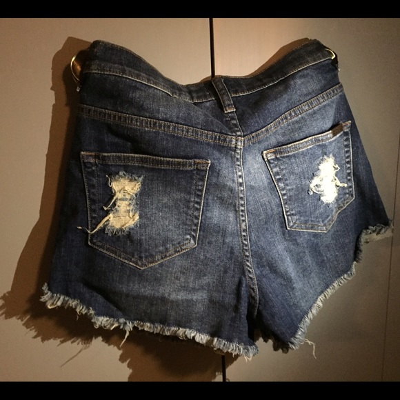 Oh La La high waited jean shorts - Picture 2 of 3