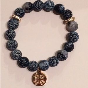 Rustic Cuff Clearance! Trina black w/ gold