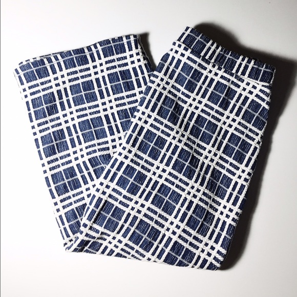 Dresses & Skirts - Fresh Press Blue & White Plaid Pencil Skirt