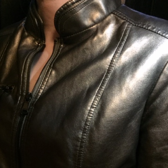 Metallic motorcycle jacket - Picture 2 of 4