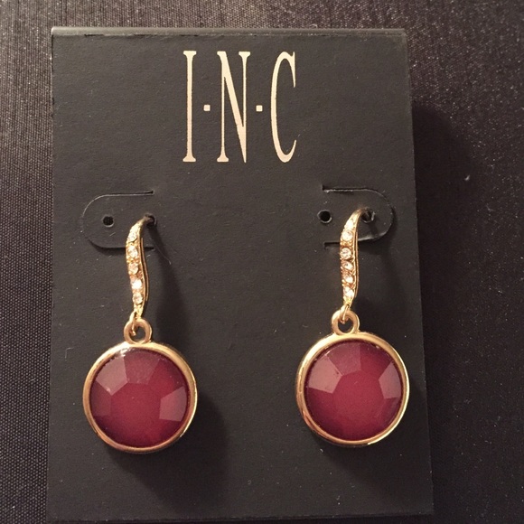 Jewelry - Classy! Rhinestone and Mauve Stone Earrings